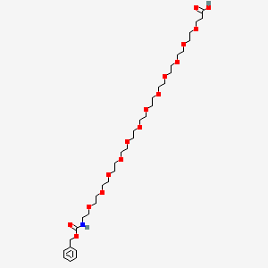 3-[2-[2-[2-[2-[2-[2-[2-[2-[2-[2-[2-[2-(phenylmethoxycarbonylamino)ethoxy]ethoxy]ethoxy]ethoxy]ethoxy]ethoxy]ethoxy]ethoxy]ethoxy]ethoxy]ethoxy]ethoxy]propanoic acid