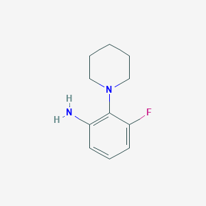 molecular formula C11H15FN2 B2978023 3-氟-2-(哌啶-1-基)苯胺 CAS No. 1233951-80-8