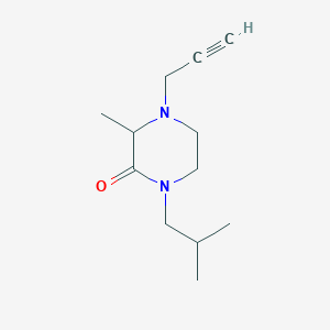 molecular formula C12H20N2O B2978024 3-Methyl-1-(2-methylpropyl)-4-prop-2-ynylpiperazin-2-one CAS No. 2248707-48-2