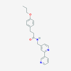 molecular formula C23H25N3O2 B2978031 N-([2,3'-联吡啶]-4-基甲基)-3-(4-丙氧苯基)丙酰胺 CAS No. 2034542-58-8