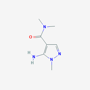 molecular formula C7H12N4O B2978047 5-amino-N,N,1-trimethyl-1H-pyrazole-4-carboxamide CAS No. 1268626-55-6
