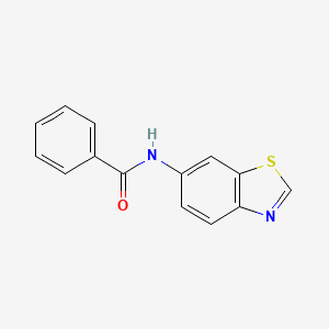 molecular formula C14H10N2OS B2978053 N-(benzo[d]thiazol-6-yl)benzamide CAS No. 135249-30-8