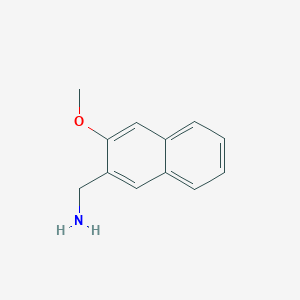 molecular formula C12H13NO B2978066 2-(Aminomethyl)-3-methoxynaphthalene CAS No. 1261806-19-2