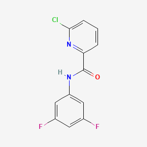 molecular formula C12H7ClF2N2O B2978070 6-chloro-N-(3,5-difluorophenyl)-2-pyridinecarboxamide CAS No. 866043-16-5