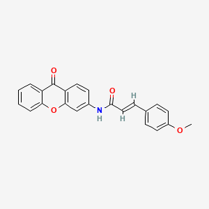 molecular formula C23H17NO4 B2978086 (E)-3-(4-methoxyphenyl)-N-(9-oxo-9H-xanthen-3-yl)acrylamide CAS No. 886147-98-4