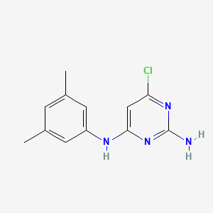 molecular formula C12H13ClN4 B2978088 6-chloro-N~4~-(3,5-dimethylphenyl)pyrimidine-2,4-diamine CAS No. 946259-58-1