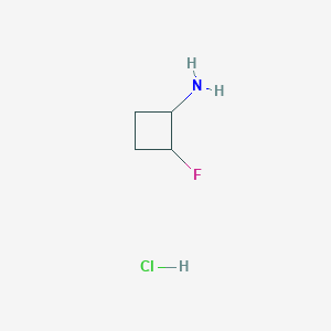 molecular formula C4H9ClFN B2978099 2-Fluorocyclobutanamine hydrochloride CAS No. 2288709-22-6