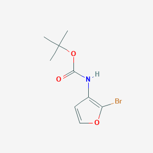 molecular formula C9H12BrNO3 B2978142 Tert-butyl 2-bromofuran-3-ylcarbamate CAS No. 889089-31-0