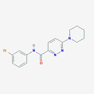 molecular formula C16H17BrN4O B2978179 N-(3-溴苯基)-6-(哌啶-1-基)吡哒嗪-3-甲酰胺 CAS No. 1396872-73-3