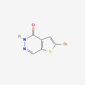 molecular formula C6H3BrN2OS B2978189 2-溴噻吩并[2,3-d]哒嗪-4(5H)-酮 CAS No. 1936374-21-8