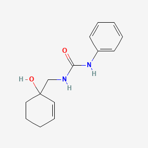 molecular formula C14H18N2O2 B2978192 3-[(1-Hydroxycyclohex-2-en-1-yl)methyl]-1-phenylurea CAS No. 2097889-66-0