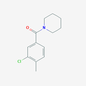 molecular formula C13H16ClNO B297820 1-(3-Chloro-4-methylbenzoyl)piperidine 