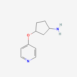 3-(Pyridin-4-yloxy)cyclopentan-1-amine