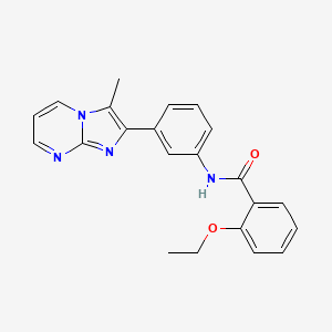molecular formula C22H20N4O2 B2978211 2-ethoxy-N-(3-(3-methylimidazo[1,2-a]pyrimidin-2-yl)phenyl)benzamide CAS No. 862811-63-0