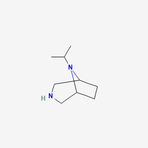 molecular formula C9H18N2 B2978219 8-Isopropyl-3,8-diazabicyclo[3.2.1]octane CAS No. 1195064-96-0