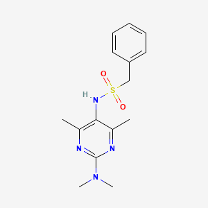 N-[2-(Dimethylamino)-4,6-dimethylpyrimidin-5-YL]-1-phenylmethanesulfonamide