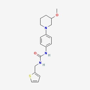 1-(4-(3-Methoxypiperidin-1-yl)phenyl)-3-(thiophen-2-ylmethyl)urea