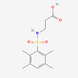 B2978234 3-{[(2,3,5,6-Tetramethylphenyl)sulfonyl]amino}propanoic acid CAS No. 453581-60-7