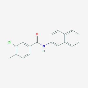 molecular formula C18H14ClNO B297824 3-chloro-4-methyl-N-(naphthalen-2-yl)benzamide 
