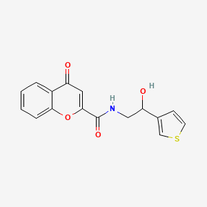 N-(2-hydroxy-2-(thiophen-3-yl)ethyl)-4-oxo-4H-chromene-2-carboxamide