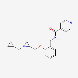 N-[[2-[[1-(Cyclopropylmethyl)aziridin-2-yl]methoxy]phenyl]methyl]pyridine-4-carboxamide