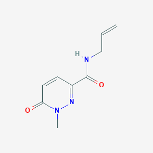 molecular formula C9H11N3O2 B2978310 1-methyl-6-oxo-N-(prop-2-en-1-yl)-1,6-dihydropyridazine-3-carboxamide CAS No. 1339078-23-7