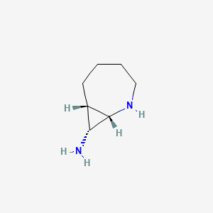 molecular formula C7H14N2 B2978324 (1S,7S,8R)-2-Azabicyclo[5.1.0]octan-8-amine CAS No. 2138565-42-9