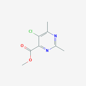 molecular formula C8H9ClN2O2 B2978325 5-氯-2,6-二甲基嘧啶-4-甲酸甲酯 CAS No. 1823919-67-0