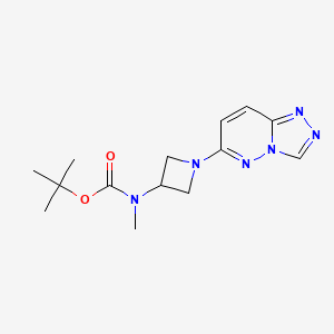 molecular formula C14H20N6O2 B2978326 Tert-butyl N-methyl-N-[1-([1,2,4]triazolo[4,3-b]pyridazin-6-yl)azetidin-3-yl]carbamate CAS No. 2380042-27-1