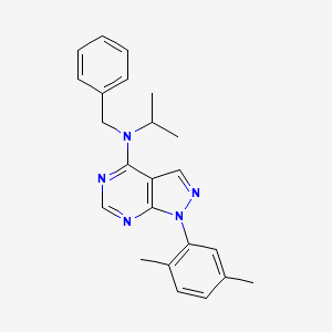 molecular formula C23H25N5 B2978336 [1-(2,5-Dimethylphenyl)pyrazolo[4,5-e]pyrimidin-4-yl](methylethyl)benzylamine CAS No. 946356-78-1