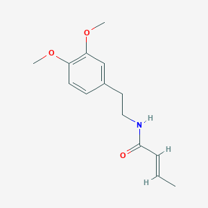 molecular formula C14H19NO3 B2978347 (E)-N-(3,4-二甲氧基苯乙基)-2-丁烯酰胺 CAS No. 688757-59-7