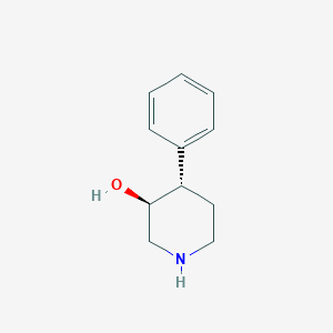 molecular formula C11H15NO B2978353 trans-4-Phenyl-3-piperidinol CAS No. 80067-61-4