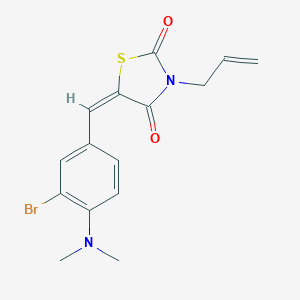 molecular formula C15H15BrN2O2S B297838 3-Allyl-5-[3-bromo-4-(dimethylamino)benzylidene]-1,3-thiazolidine-2,4-dione 