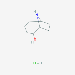 molecular formula C8H16ClNO B2978423 9-Azabicyclo[4.2.1]nonan-2-ol hydrochloride CAS No. 2225142-19-6