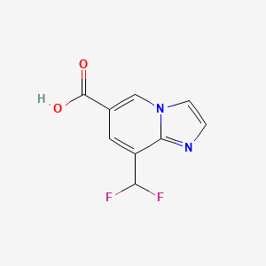 molecular formula C9H6F2N2O2 B2978426 8-(Difluoromethyl)imidazo[1,2-a]pyridine-6-carboxylic acid CAS No. 2248376-66-9
