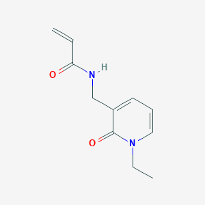 molecular formula C11H14N2O2 B2978431 N-[(1-Ethyl-2-oxopyridin-3-yl)methyl]prop-2-enamide CAS No. 2411292-16-3
