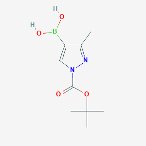 molecular formula C9H15BN2O4 B2978444 1-Boc-3-methylpyrazole-4-boronic acid CAS No. 2377608-38-1