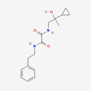 molecular formula C16H22N2O3 B2978457 N1-(2-cyclopropyl-2-hydroxypropyl)-N2-phenethyloxalamide CAS No. 1286728-95-7