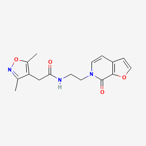 2-(3,5-dimethylisoxazol-4-yl)-N-(2-(7-oxofuro[2,3-c]pyridin-6(7H)-yl)ethyl)acetamide