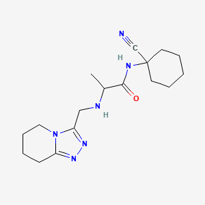 N-(1-cyanocyclohexyl)-2-[({5H,6H,7H,8H-[1,2,4]triazolo[4,3-a]pyridin-3-yl}methyl)amino]propanamide