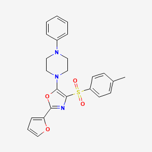 2-(Furan-2-yl)-5-(4-phenylpiperazin-1-yl)-4-tosyloxazole