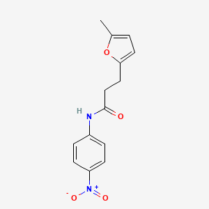 3-(5-methylfuran-2-yl)-N-(4-nitrophenyl)propanamide