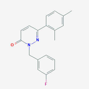 molecular formula C19H17FN2O B2978493 6-(2,4-Dimethylphenyl)-2-[(3-fluorophenyl)methyl]pyridazin-3-one CAS No. 922887-49-8