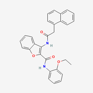 molecular formula C29H24N2O4 B2978518 N-(2-ethoxyphenyl)-3-(2-(naphthalen-1-yl)acetamido)benzofuran-2-carboxamide CAS No. 888450-60-0