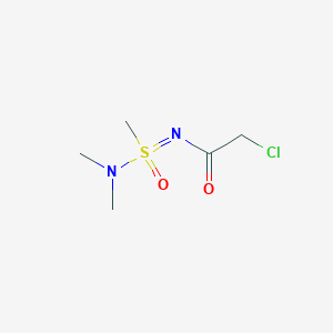 molecular formula C5H11ClN2O2S B2978531 2-chloro-N-[(dimethylamino)(methyl)oxo-lambda6-sulfanylidene]acetamide CAS No. 1955558-17-4