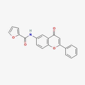 molecular formula C20H13NO4 B2978543 N-(4-氧代-2-苯基-4H-色满-6-基)呋喃-2-甲酰胺 CAS No. 39924-73-7