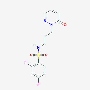 2,4-difluoro-N-(3-(6-oxopyridazin-1(6H)-yl)propyl)benzenesulfonamide