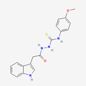 1-[[2-(1H-indol-3-yl)acetyl]amino]-3-(4-methoxyphenyl)thiourea