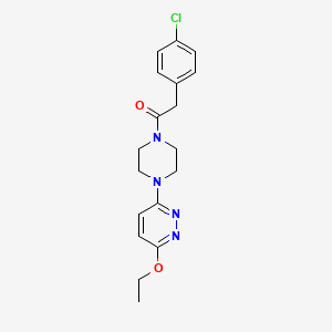 2-(4-Chlorophenyl)-1-(4-(6-ethoxypyridazin-3-yl)piperazin-1-yl)ethanone