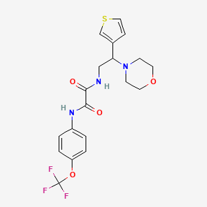 N-[2-(morpholin-4-yl)-2-(thiophen-3-yl)ethyl]-N'-[4-(trifluoromethoxy)phenyl]ethanediamide